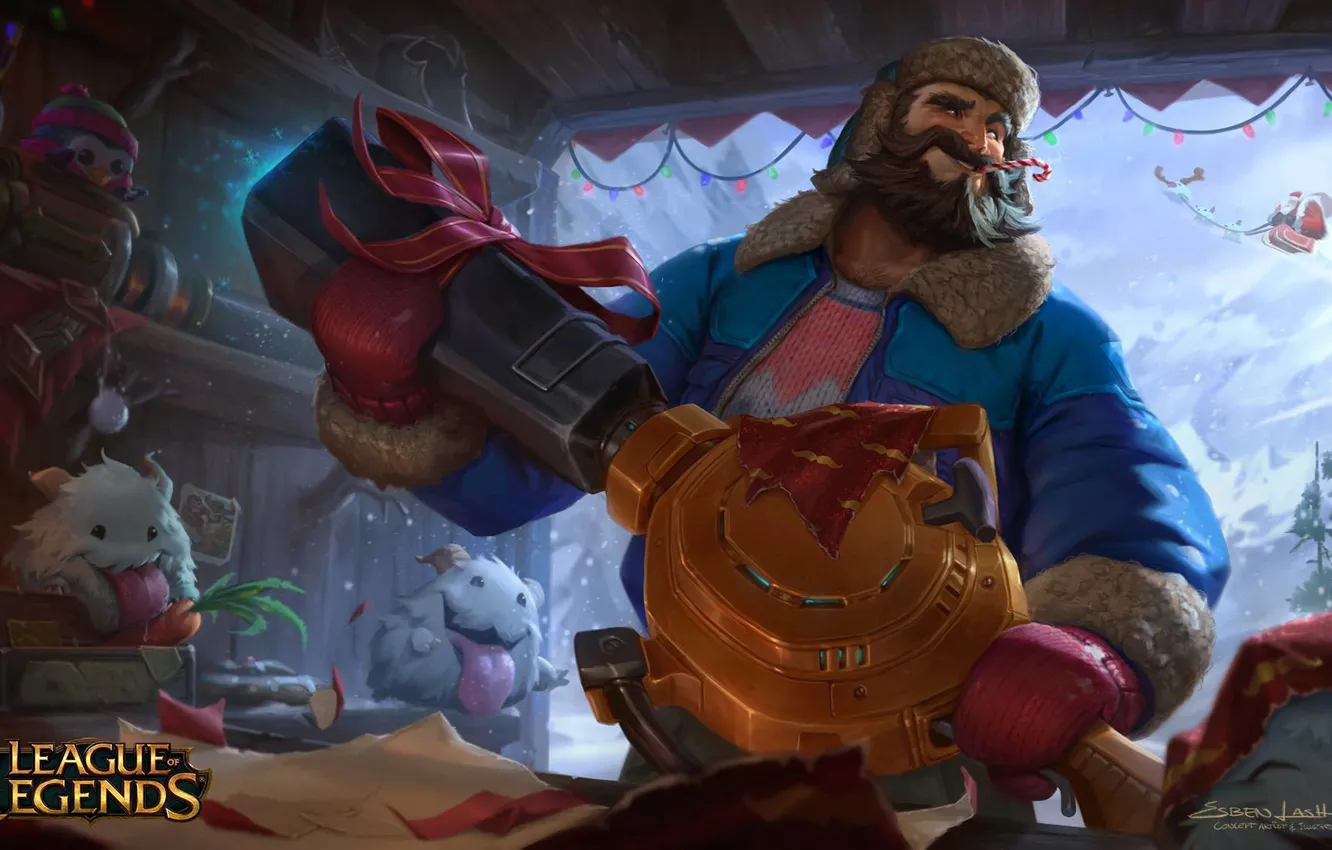 Photo wallpaper characters, League of Legends, Esben Lash Rasmussen, Graves, Graves