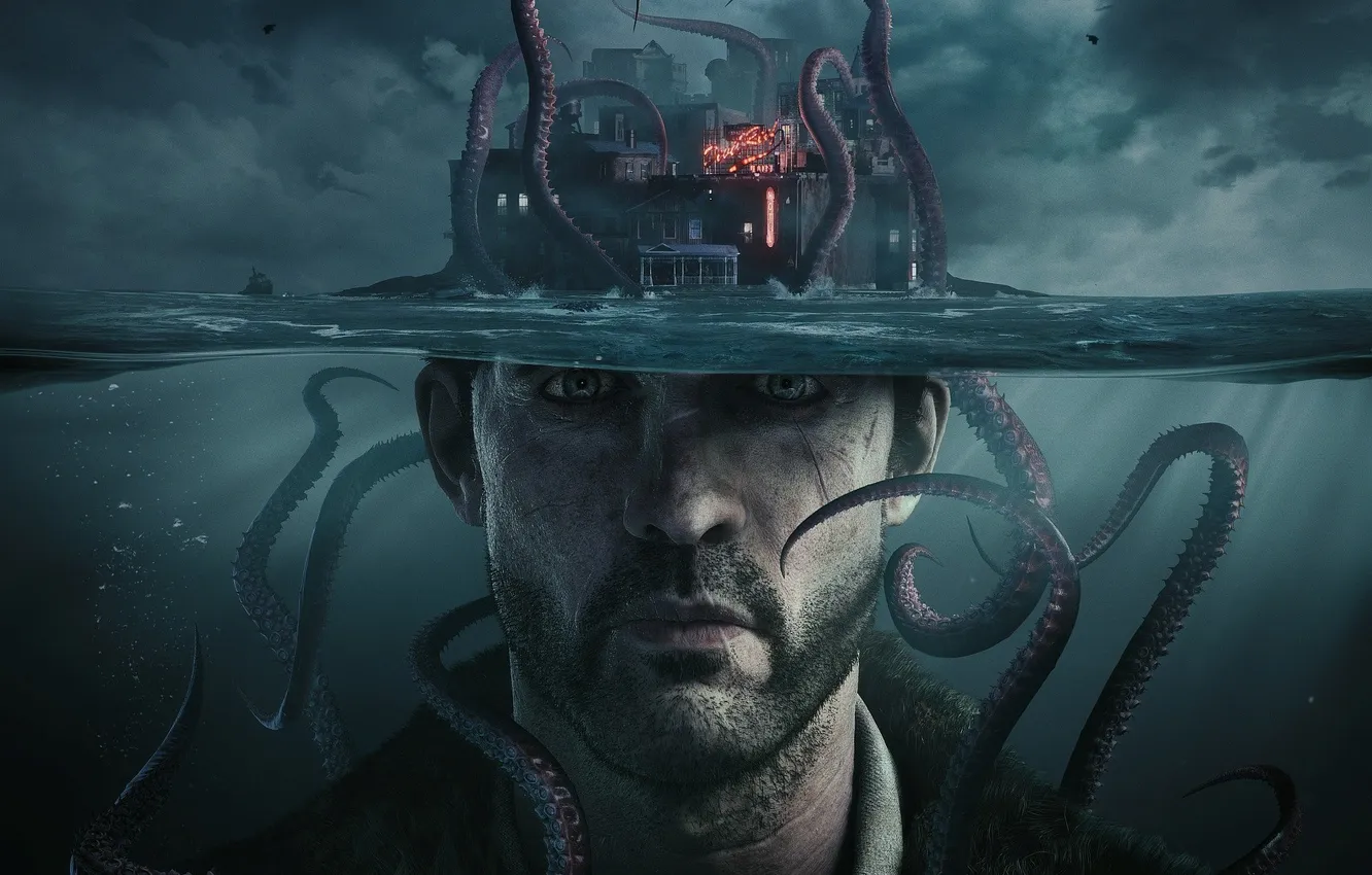Photo wallpaper look, creative, hat, game, Action-adventure, The Sinking City, Charles Reed, The Sinking City