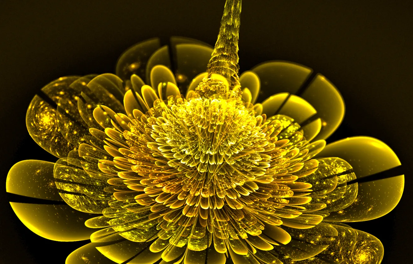 Photo wallpaper abstraction, background, wallpapers, fractal flower
