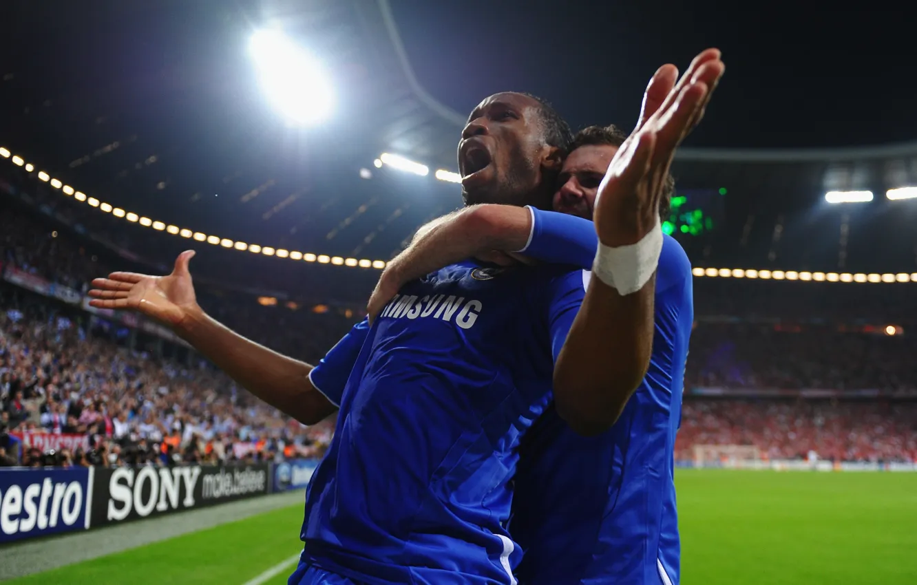 Photo wallpaper football, sport, England, football, Chelsea, Champions League, Allianz Arena, Allianz Arena