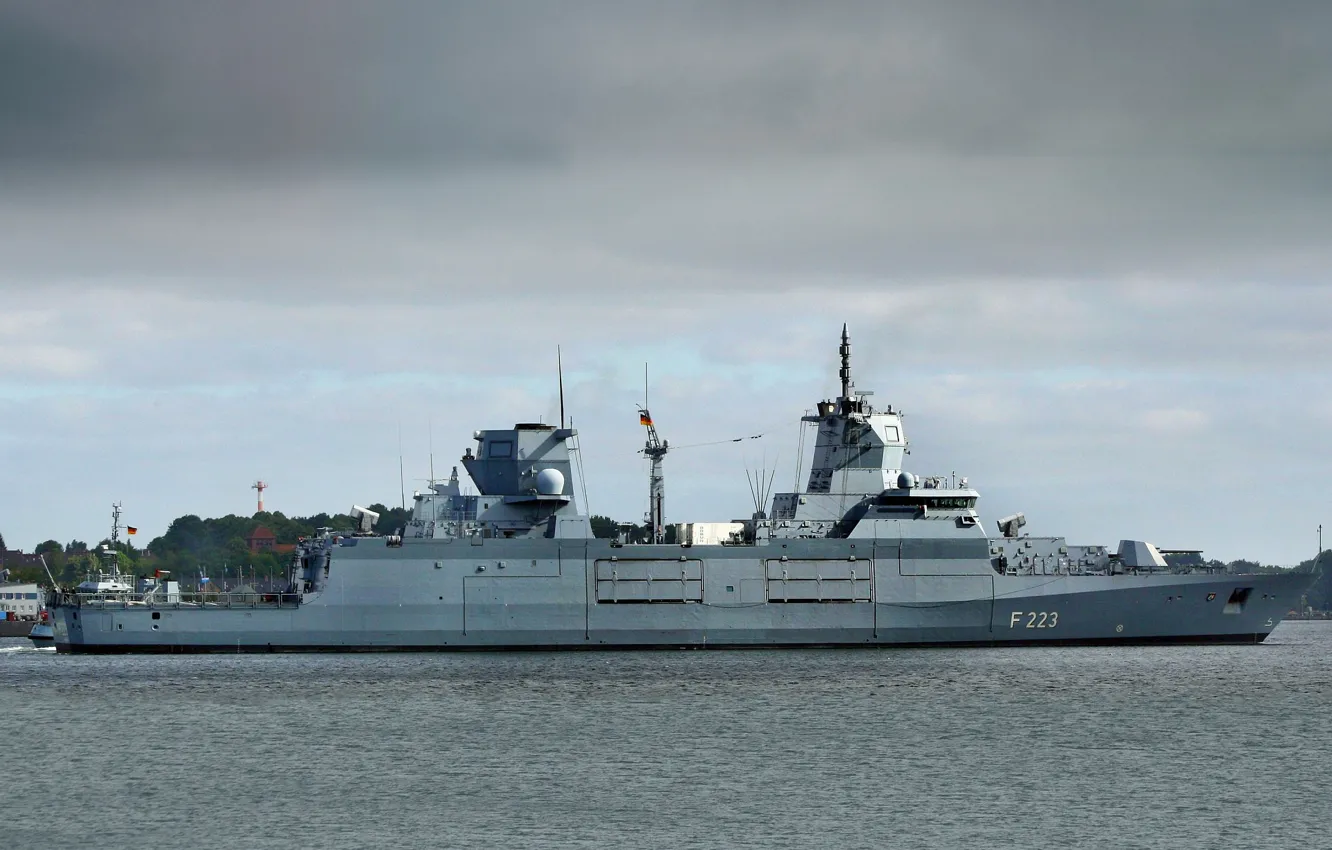 Photo wallpaper Germany, frigate, Navy, Cologne