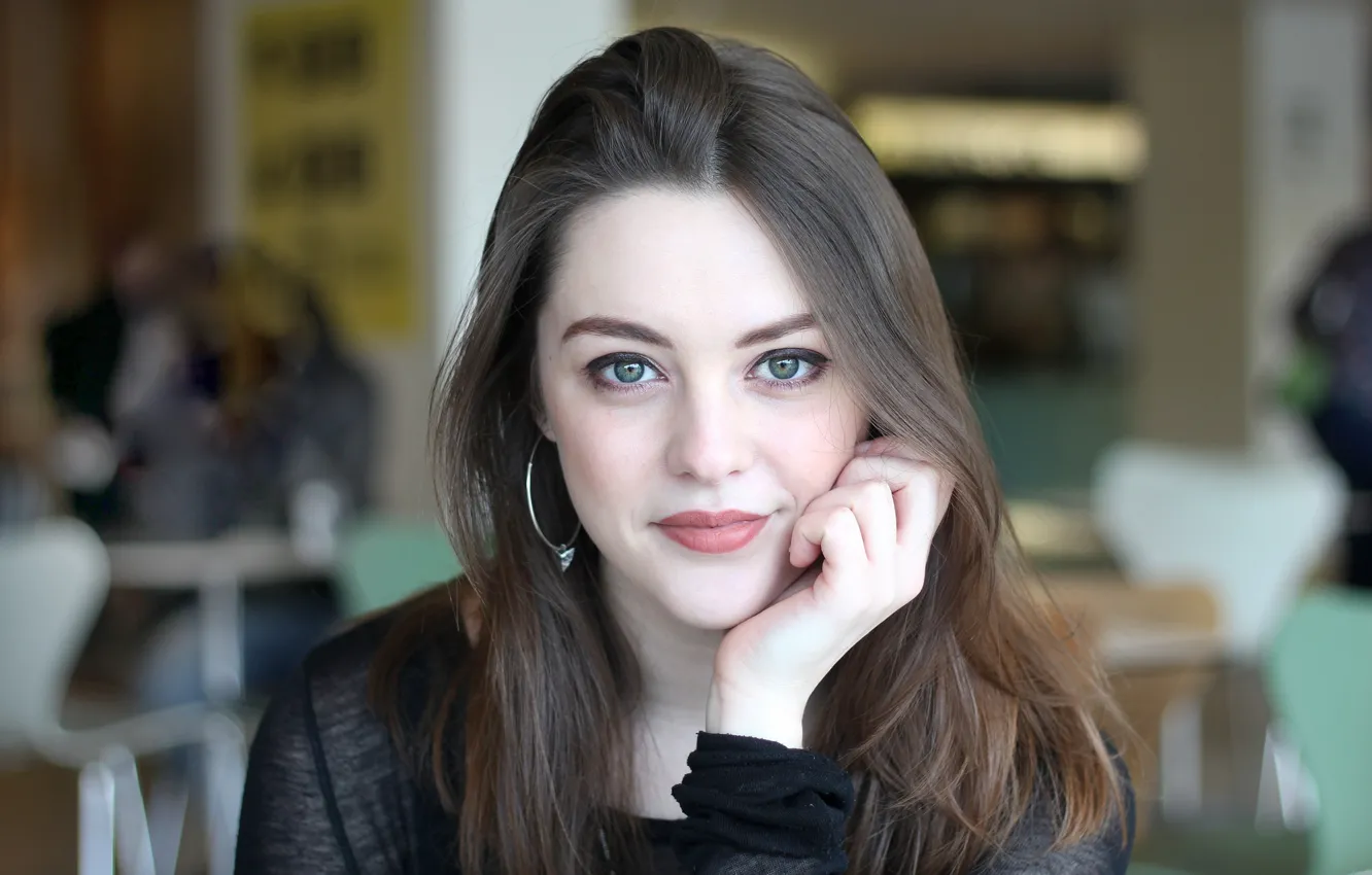 Photo wallpaper look, smile, sponge, Imogen