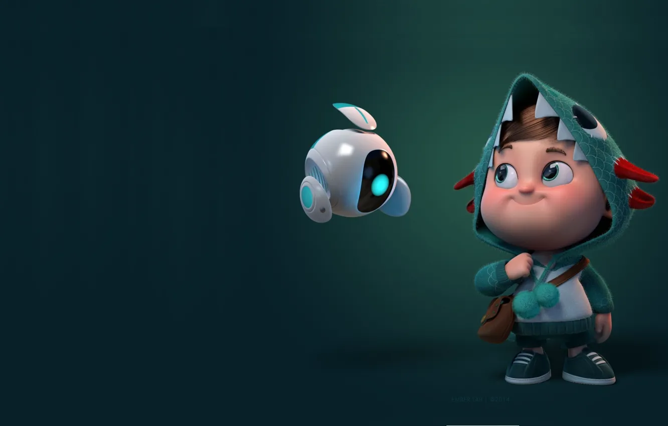 Photo wallpaper fiction, Android, children's, Carlos Ortega Elizalde, Hisense ULED, mapes