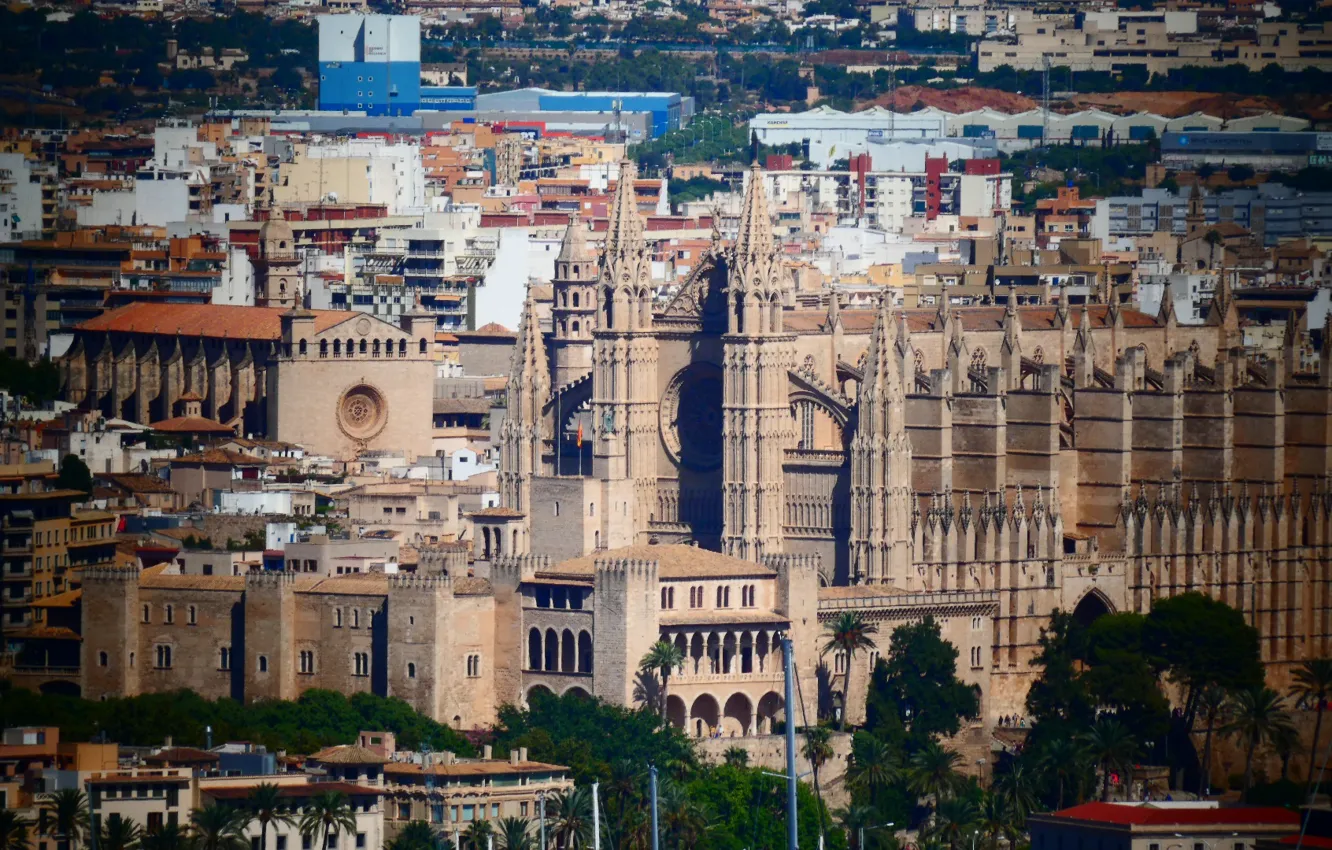 Photo wallpaper cathedral, building, majjorca