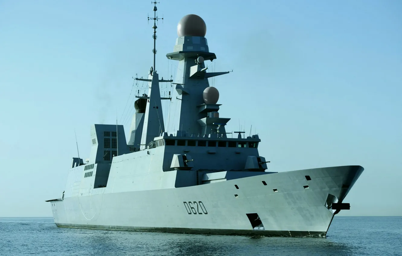 Photo wallpaper French Navy, Forbin, a large anti-aircraft frigate, D620