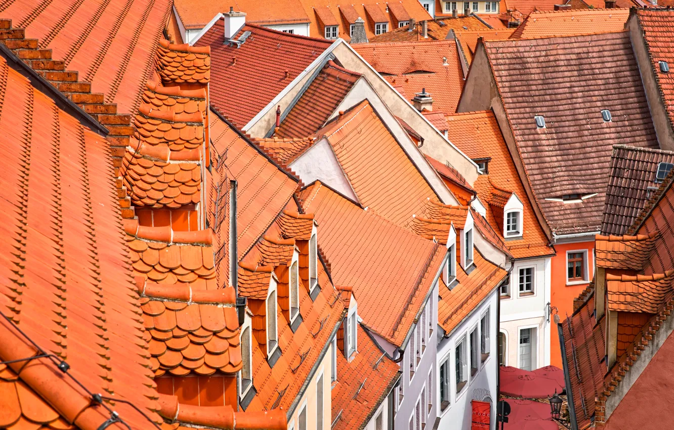 Photo wallpaper color, roof, tile
