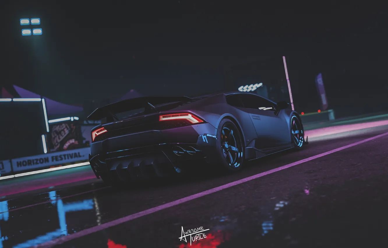 Photo wallpaper sportcar, Lambo, matte