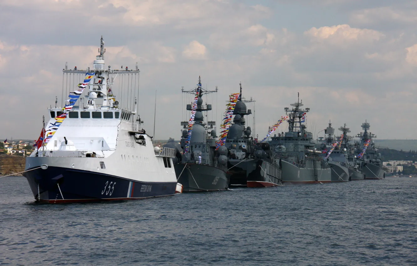 Photo wallpaper ship, Stroy, Sevastopol, the front