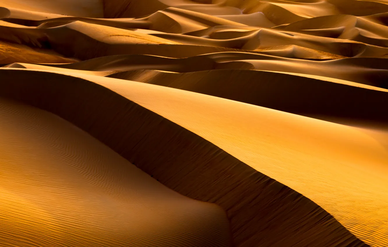 Photo wallpaper nature, desert, dunes
