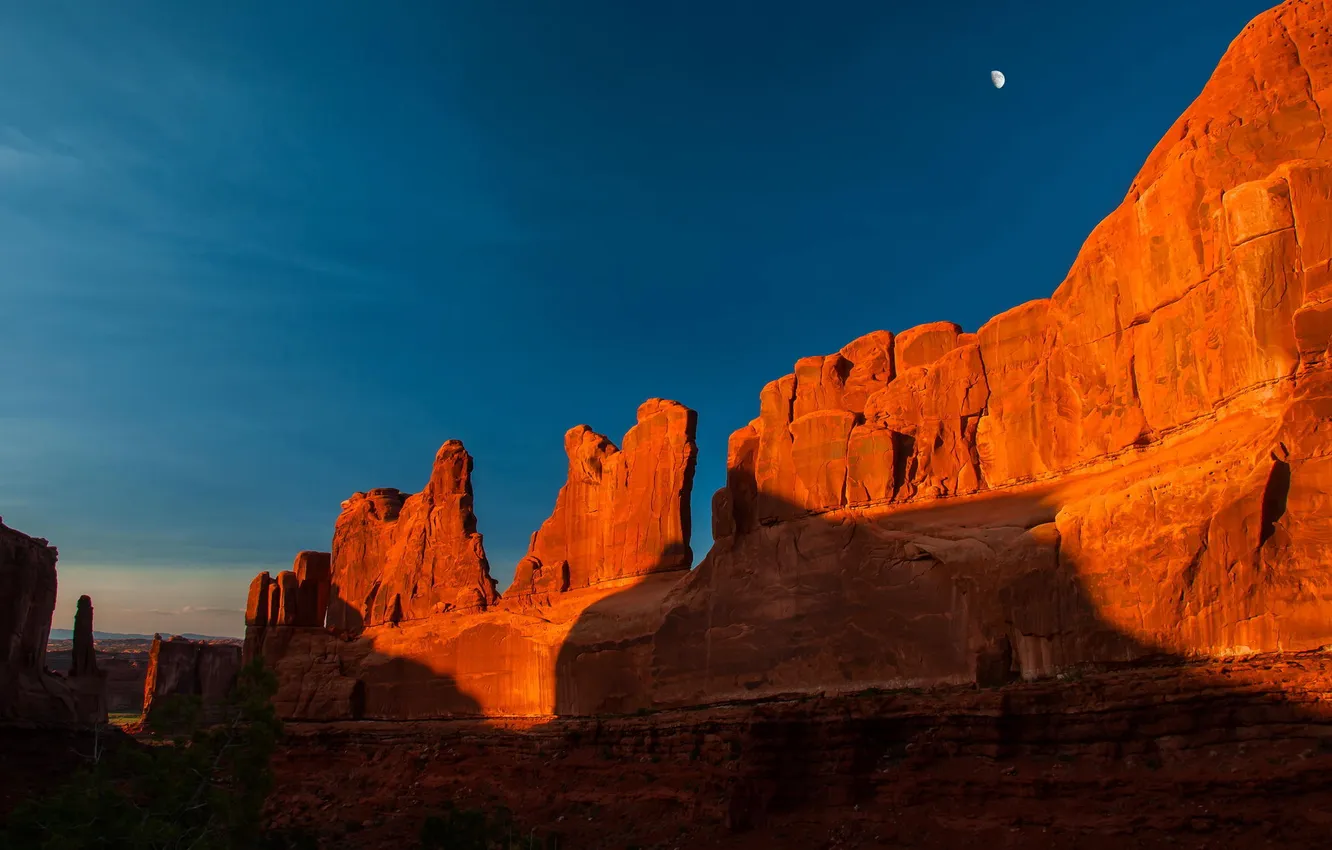 Photo wallpaper nature, rocks, the evening, canyon, gorge