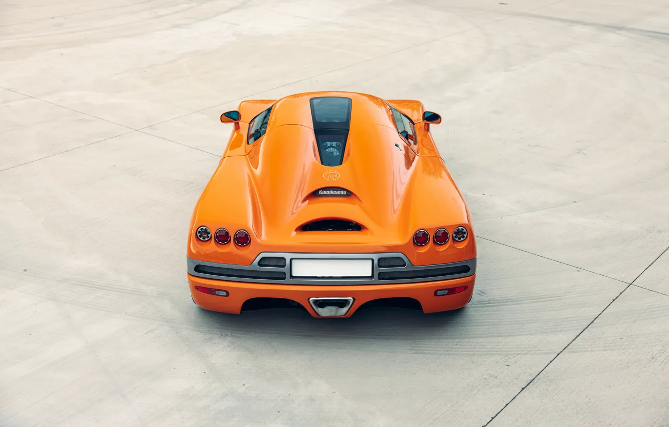 Photo wallpaper ass, Koenigsegg, car, orange, exhaust pipe, rear view, CCR, Koenigsegg CCR