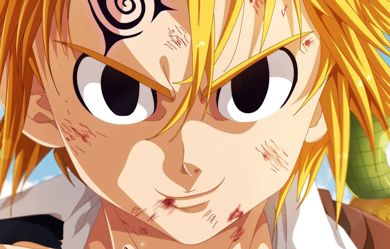 Photo wallpaper look, portrait, guy, Nanatsu no Taizai, The seven deadly sins, Melides, Dragon sin