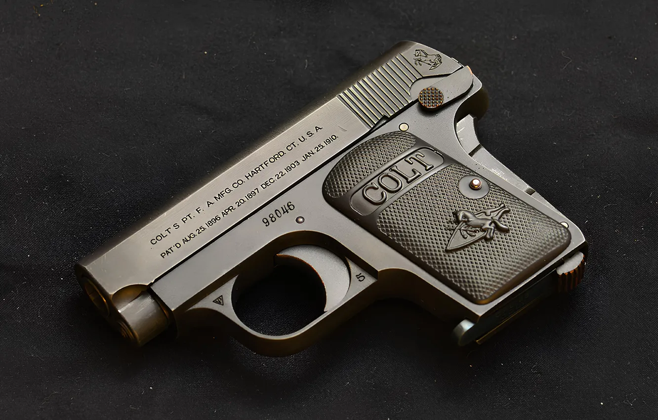 Photo wallpaper gun, Colt, Colt