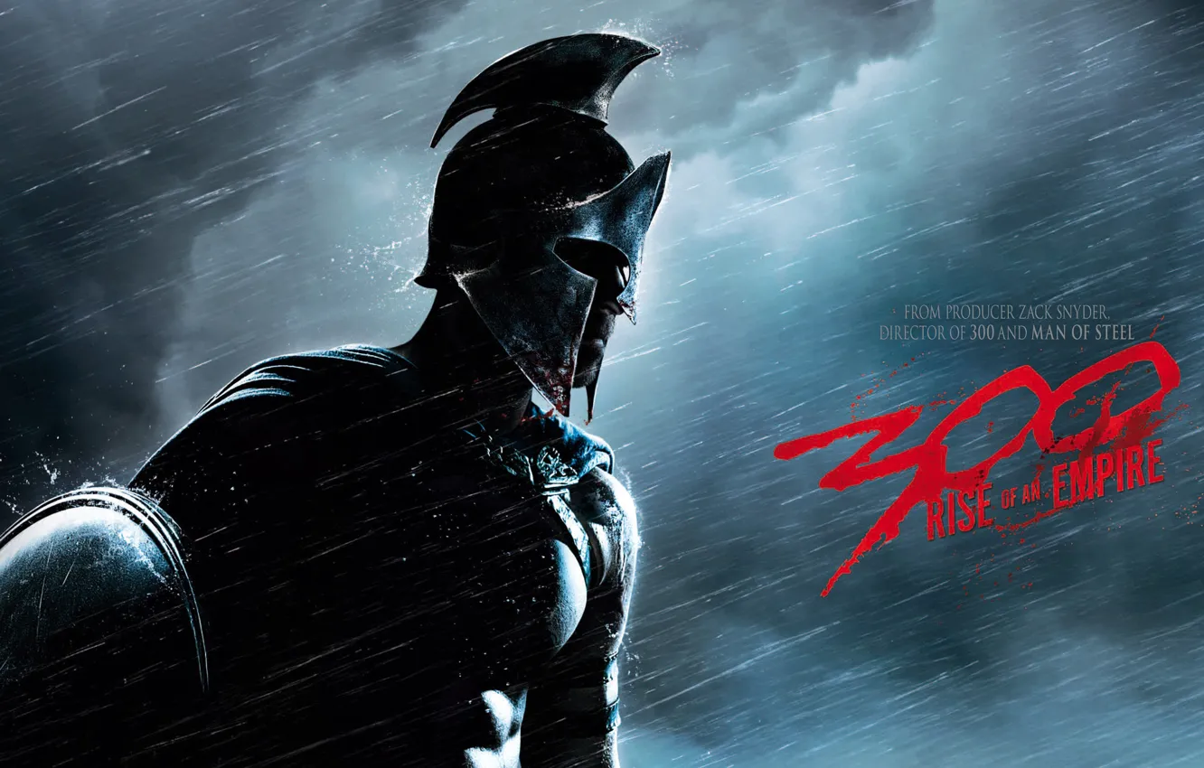 Photo wallpaper Warrior, Helmet, Male, Shield, 300 Spartans rise of an Empire