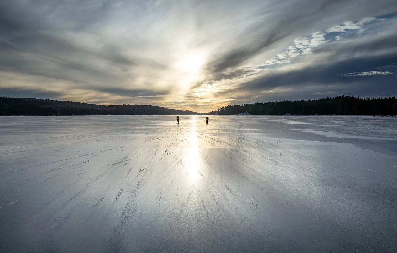 Photo wallpaper Norway, Ostfold, Valer Municipality