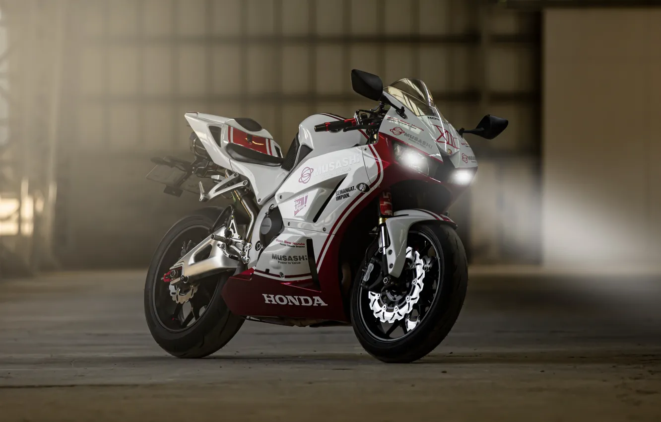 Photo wallpaper Honda, White, CBR600RR-R