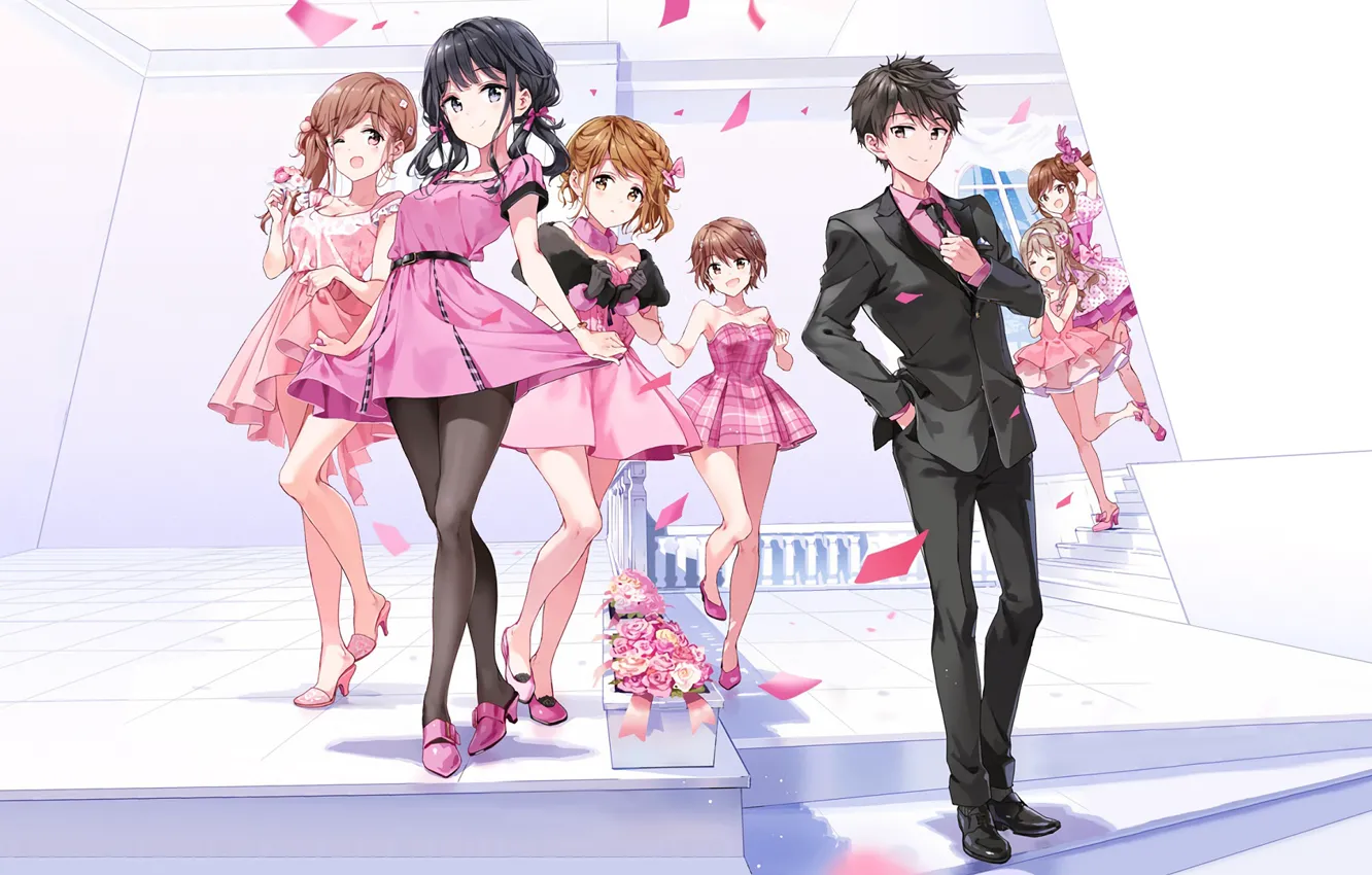 Photo wallpaper girl, guy, Masamune-Only no Revenge, Revenge Masamune