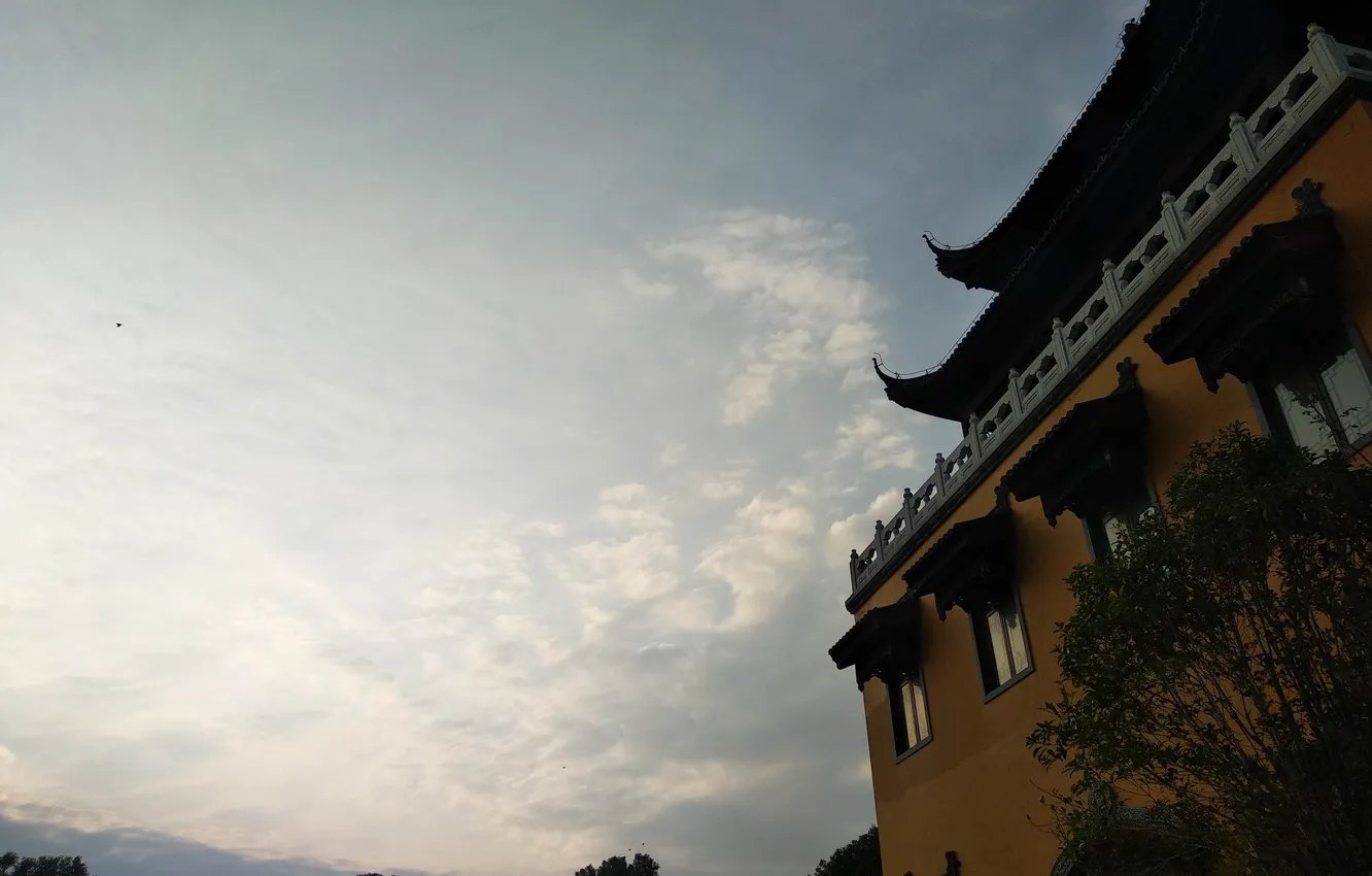 Photo wallpaper holiday, temple, eave