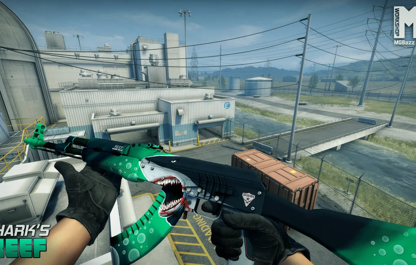 Photo wallpaper Valve, Counter-Strike, csgo, CS:GO, Global Offensive, AK 47