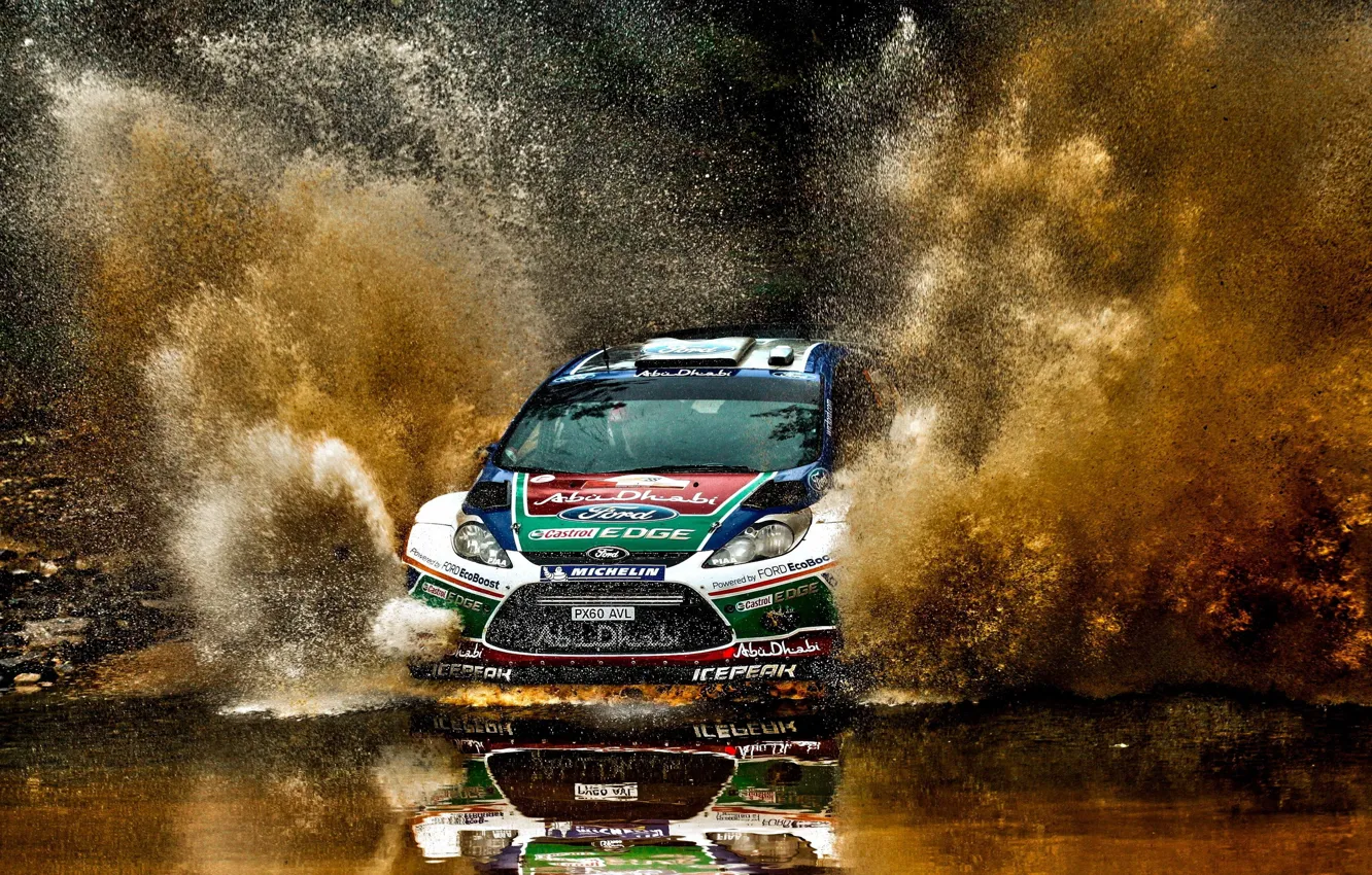 Photo wallpaper car, ford, rally