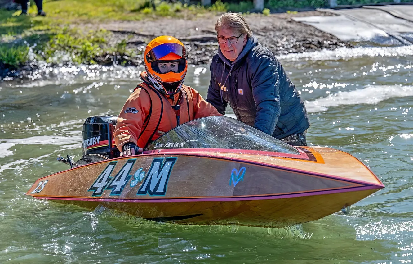 Photo wallpaper race, boat, speed