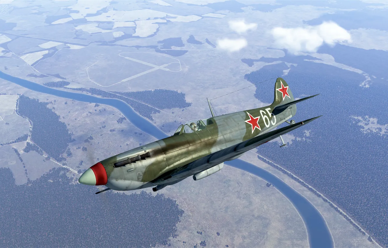 Photo wallpaper Britain, Spitfire Mk.Vb, Frontline fighter