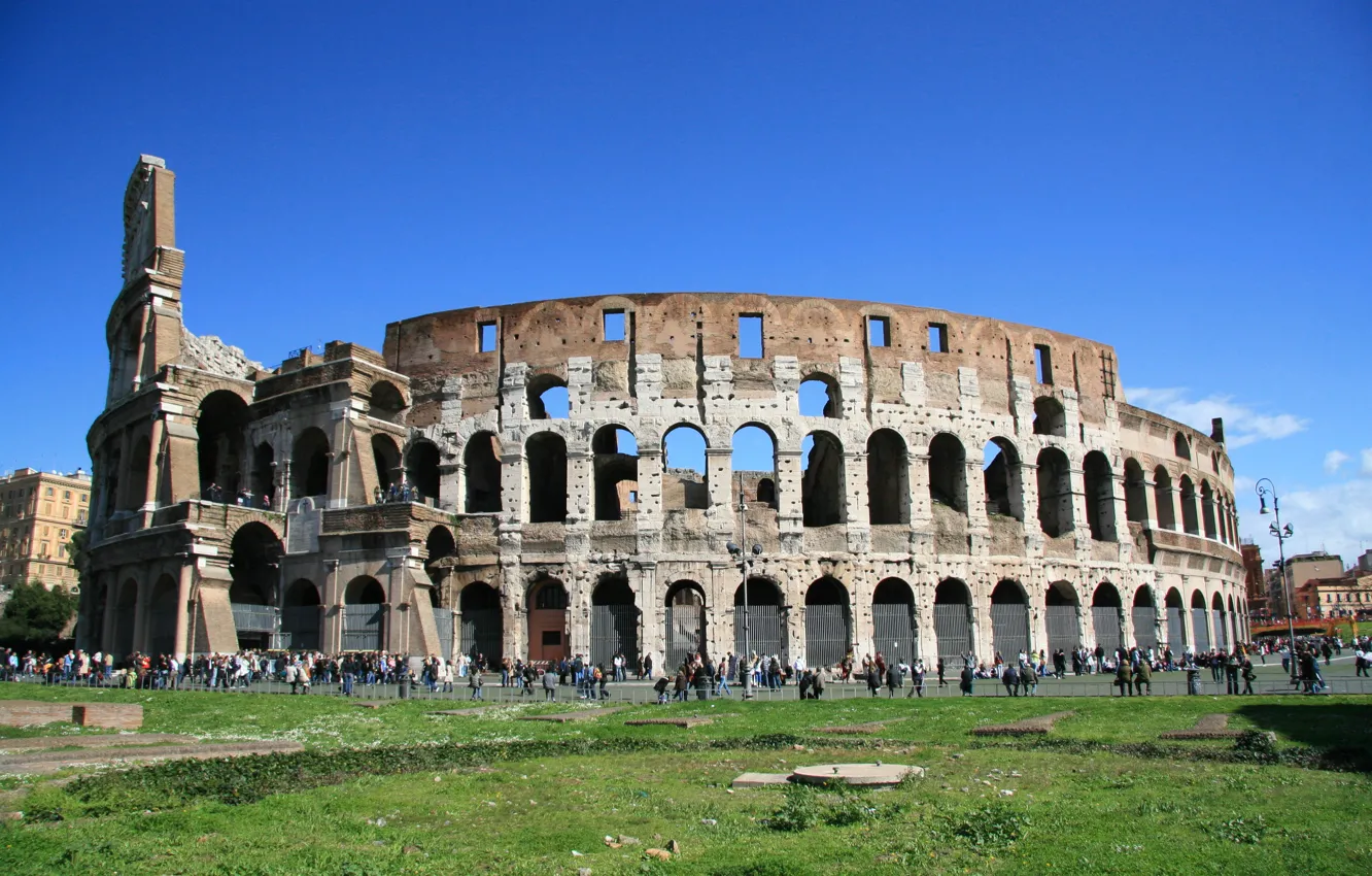 Photo wallpaper Italy, Rome, history, The Colosseum, tourist site
