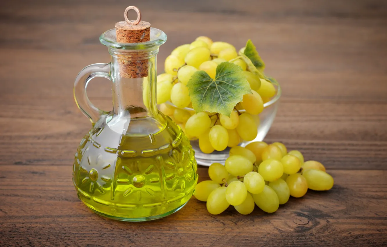 Photo wallpaper wine, grapes, green