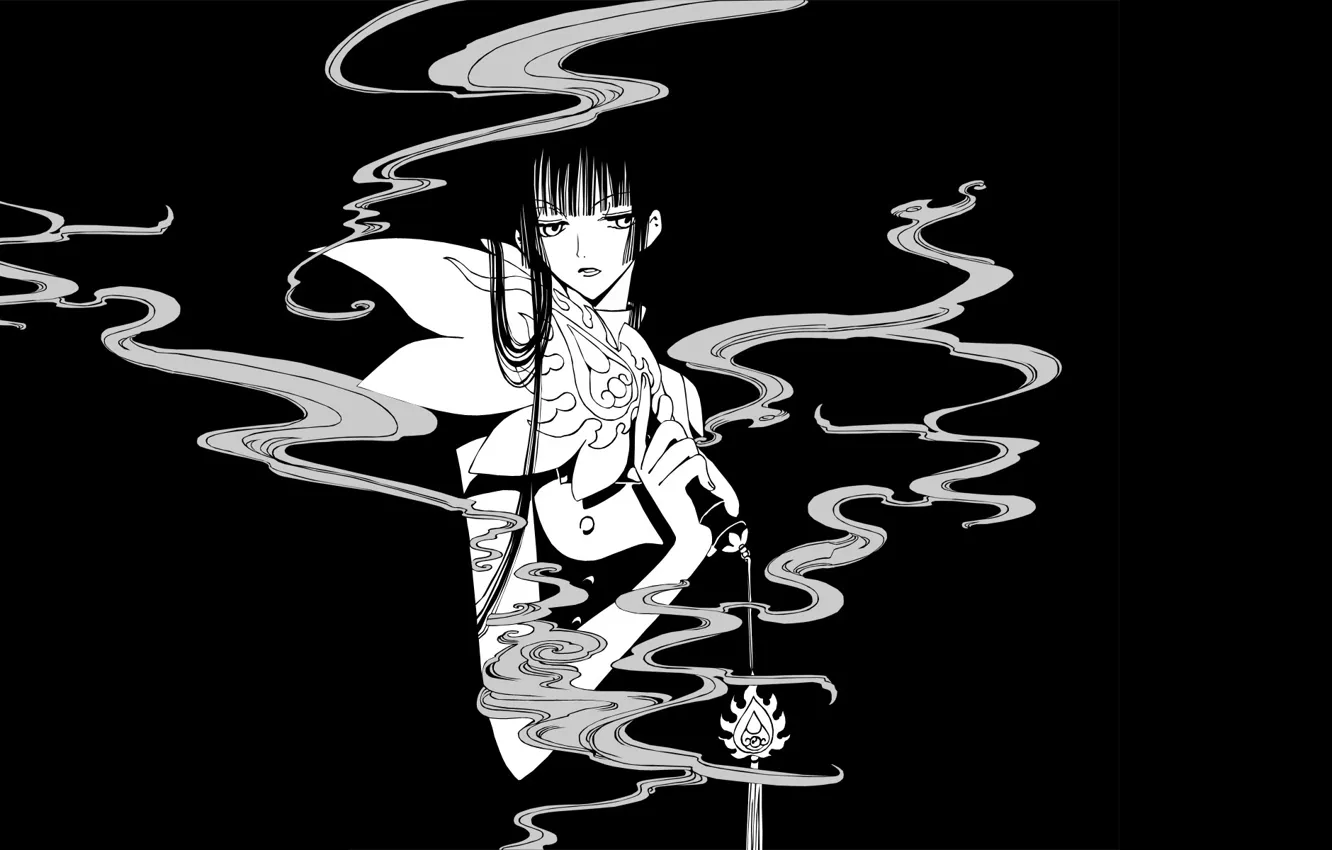 Photo wallpaper girl, smoke, anime, art, xxxHolic