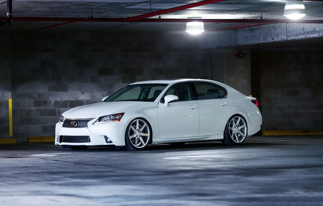 Photo wallpaper Lexus, Parking, white, 350