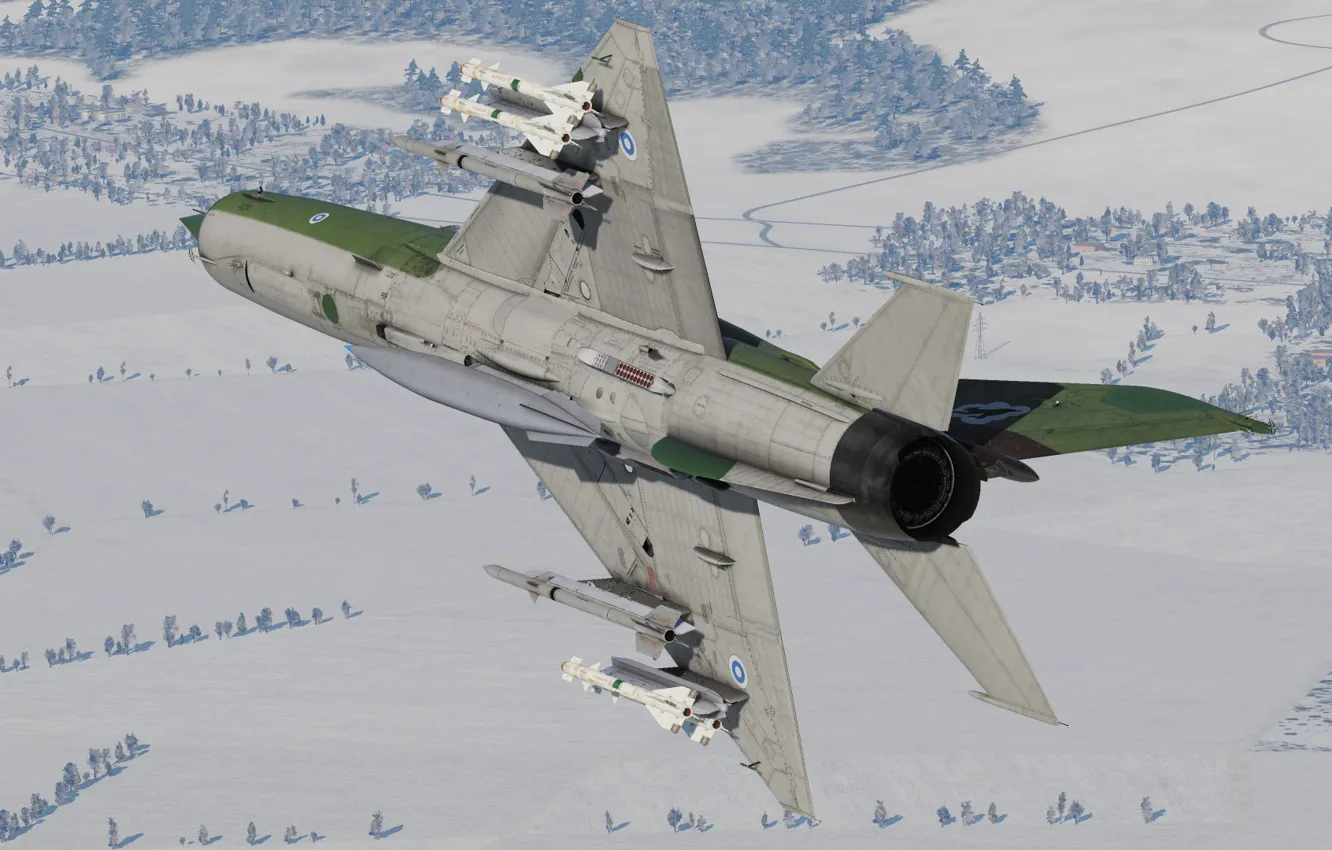 Photo wallpaper OKB MiG, The Finnish air force, MiG-21bis