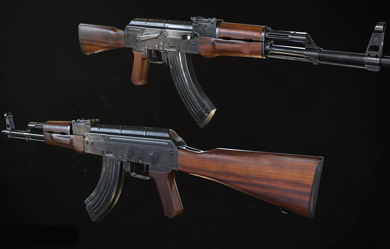 Photo wallpaper Russia, AKM, AK upgraded