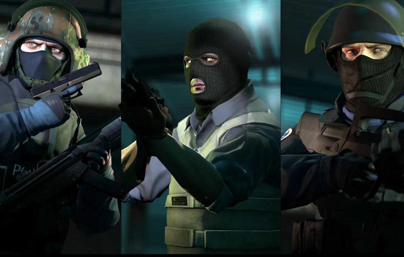 Photo wallpaper game, render, Counter Strike, terrorist