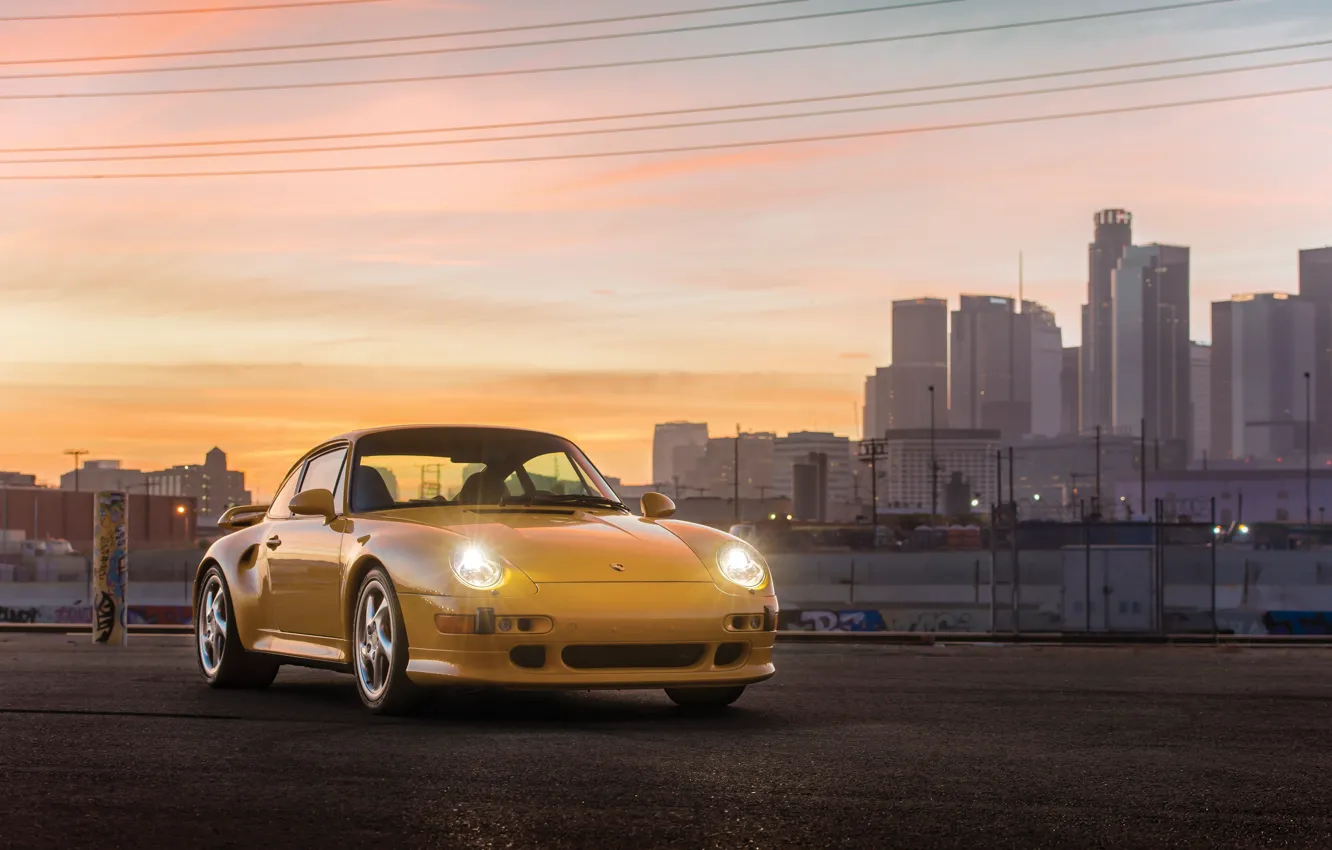Photo wallpaper 911, Porsche, Porsche 911 Turbo S, headlights