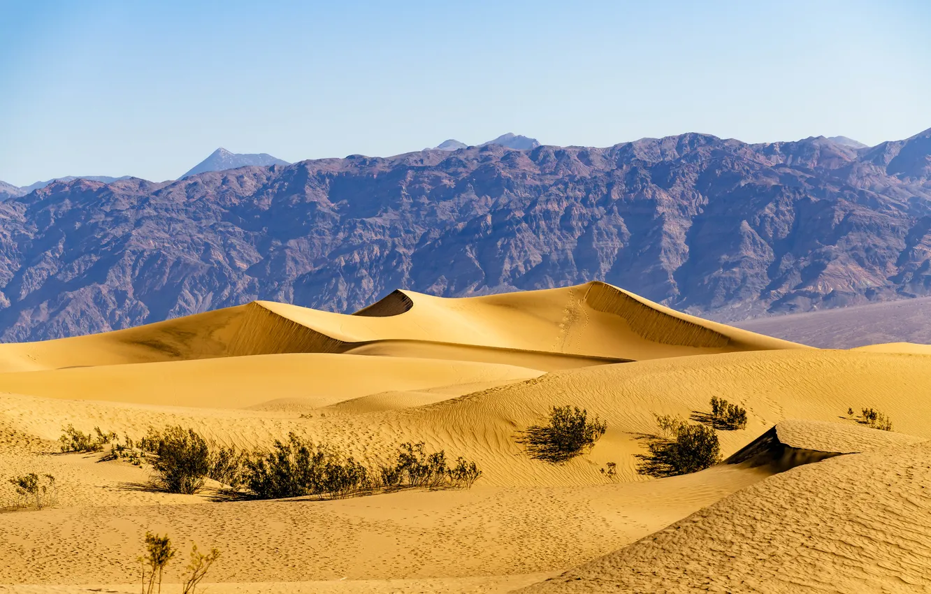 Photo wallpaper sand, the sky, landscape, mountains, nature, the dunes, rocks, desert