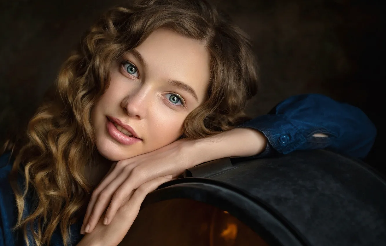 Photo wallpaper look, girl, portrait, hairstyle, Yuriy Nesmelov