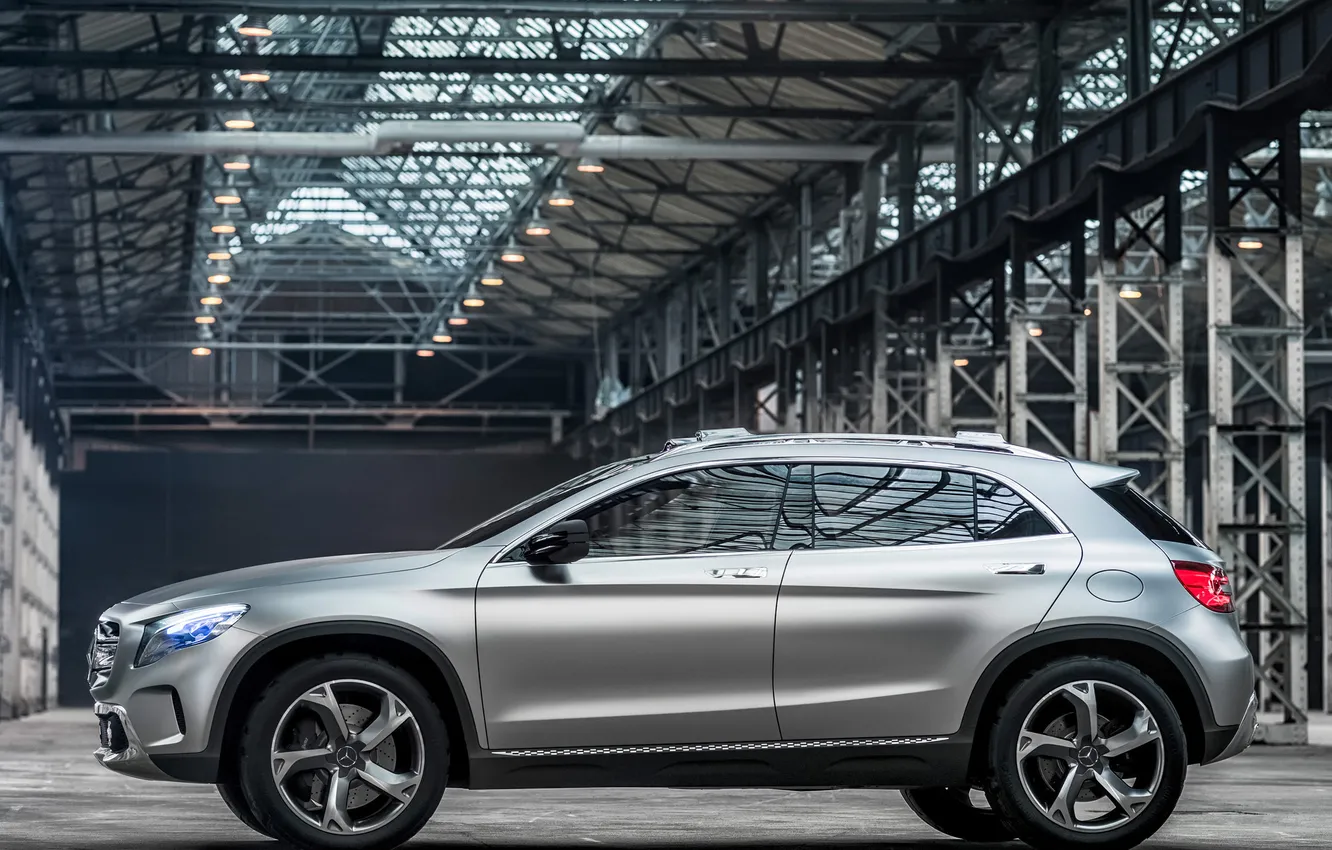 Photo wallpaper machine, Concept, Mercedes-Benz, the concept, side view, GLA