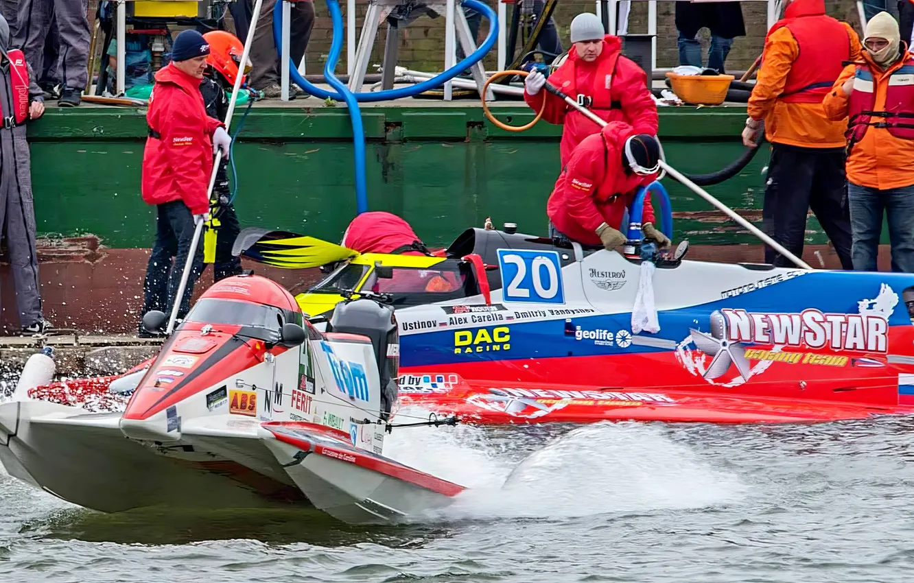 Photo wallpaper race, boat, speed