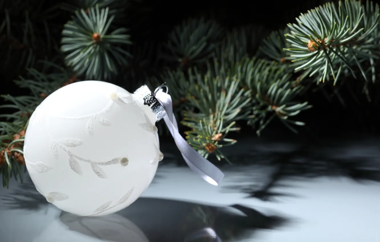 Photo wallpaper balls, decoration, holiday, new year, Christmas, Christmas, New Year