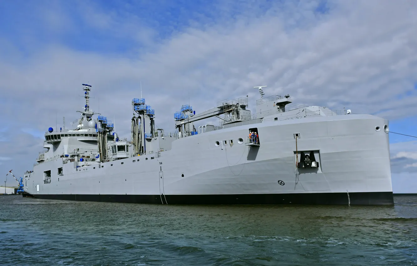 Photo wallpaper French Navy, security ship, AOR Jasques Stosskopf, A726