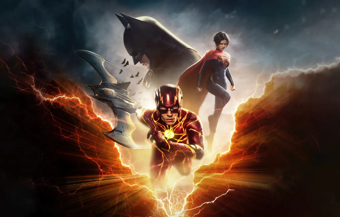 Photo wallpaper USA, Fantasy, Batman, Ben Affleck, DC Comics, Supergirl, Bruce Wayne, Action