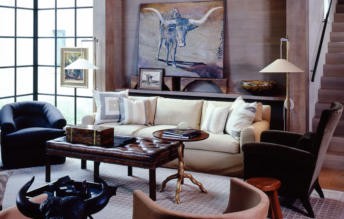Photo wallpaper design, room, interior, living room