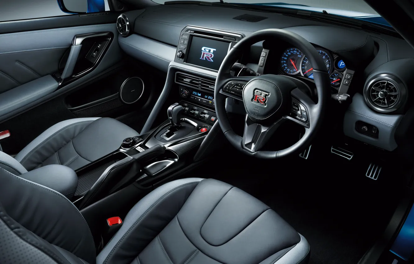 Photo wallpaper Nissan, GT-R, salon, R35, 50th Anniversary, JP-spec, 2019, Japan version