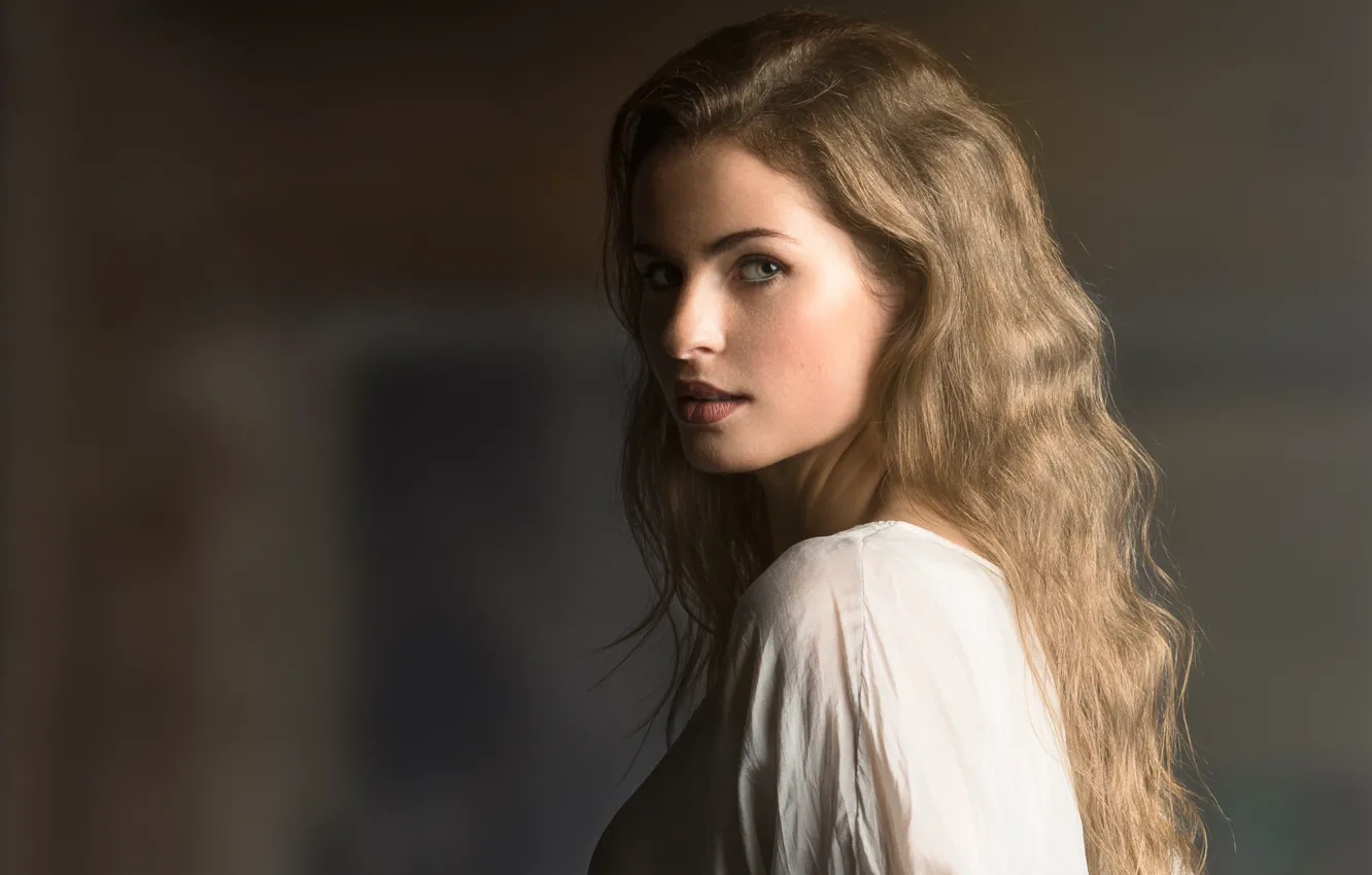 Photo wallpaper look, girl, face, portrait, Rus, Siegart from Schlichting