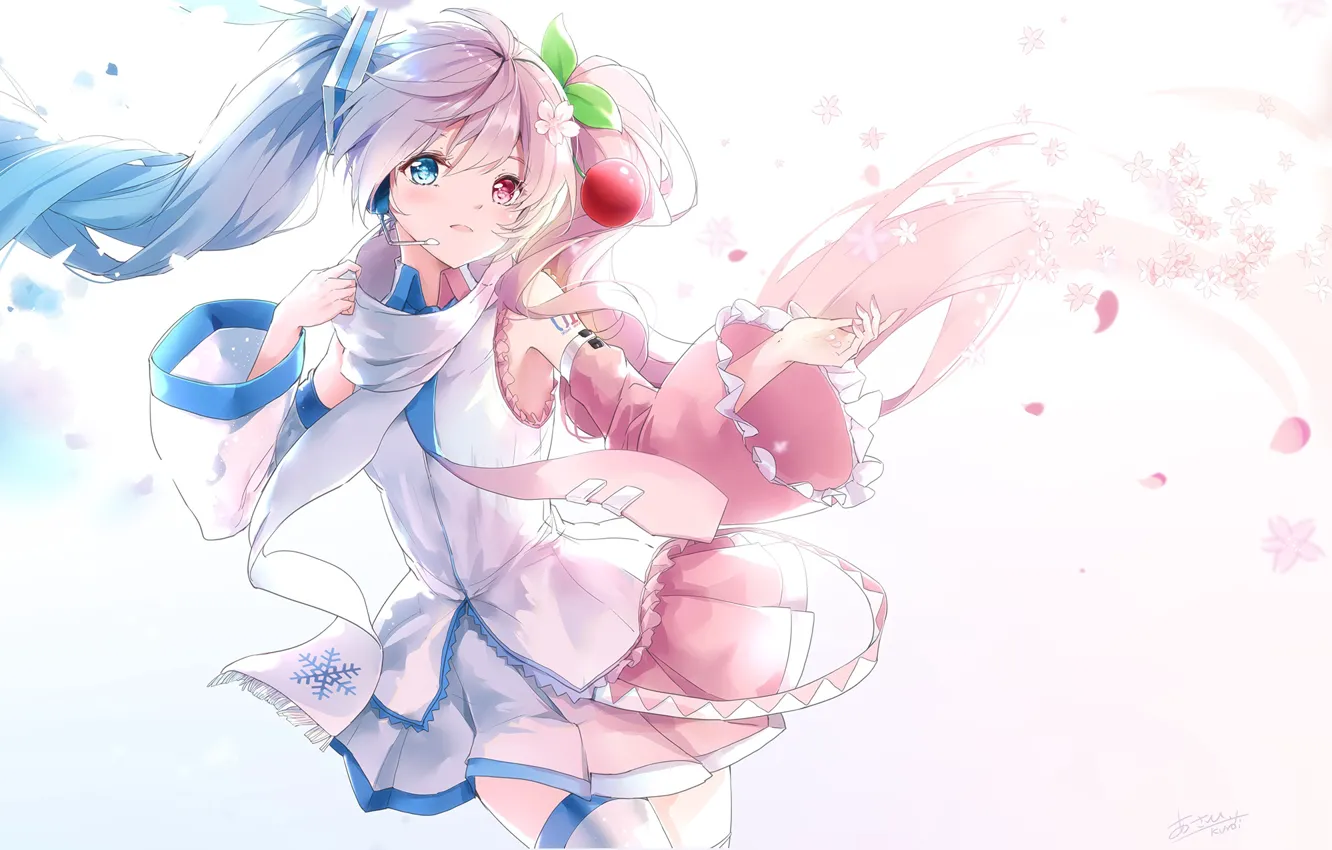 Photo wallpaper girl, Hatsune Miku, Vocaloid, Vocaloid, Hatsune Miku