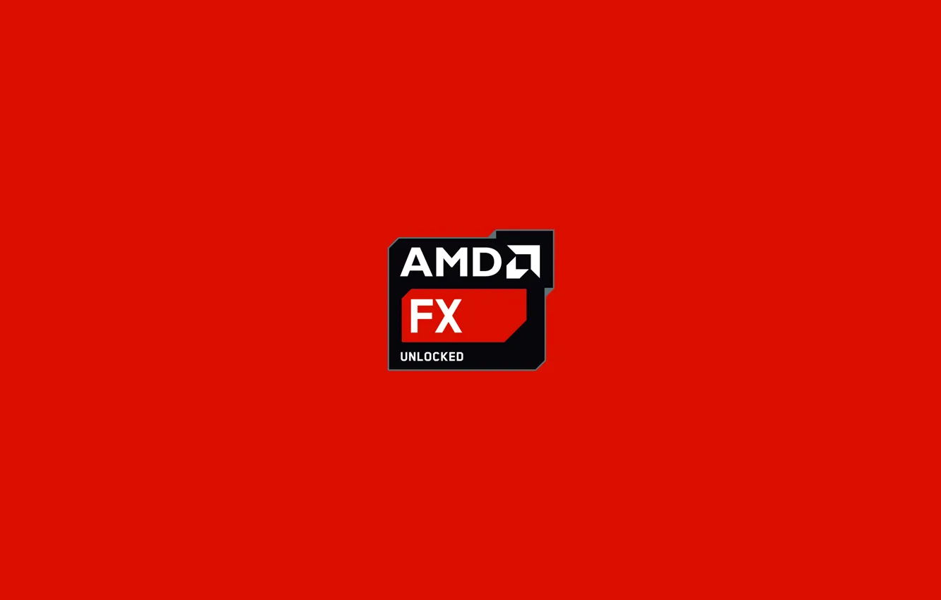 Photo wallpaper red, background, processor, amd