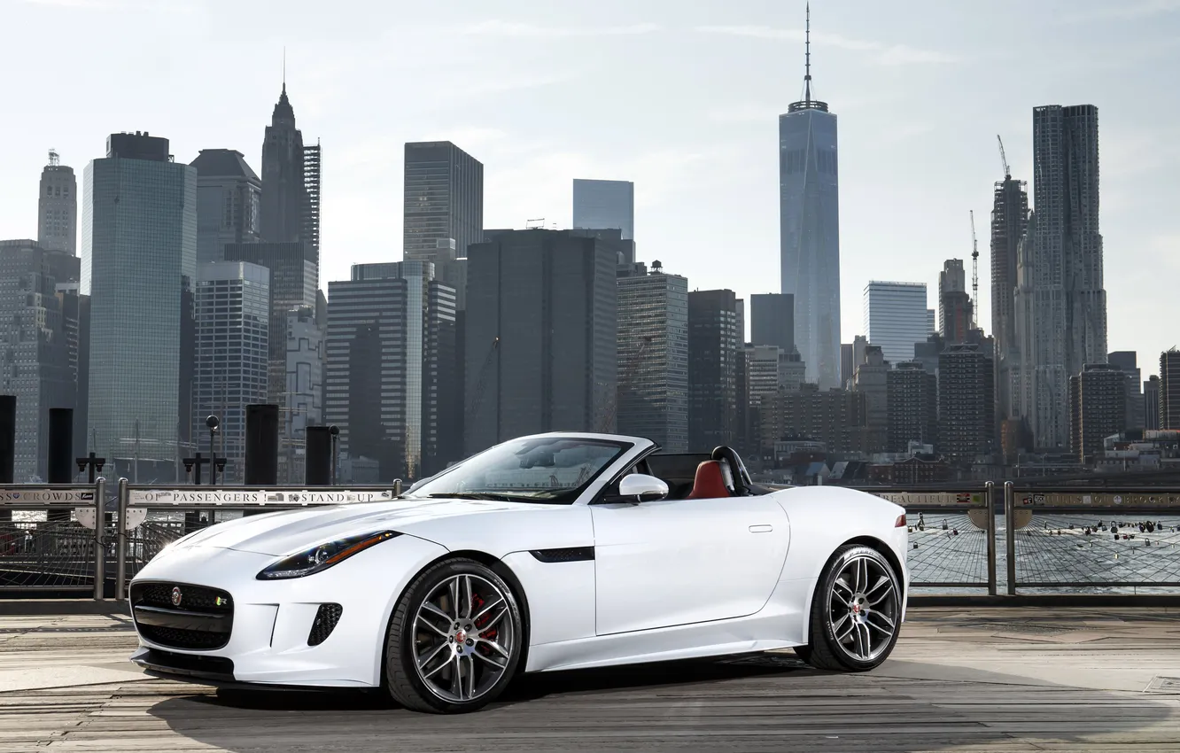 Photo wallpaper Jaguar, Jaguar, US-spec, AWD, 2015, F-Type R