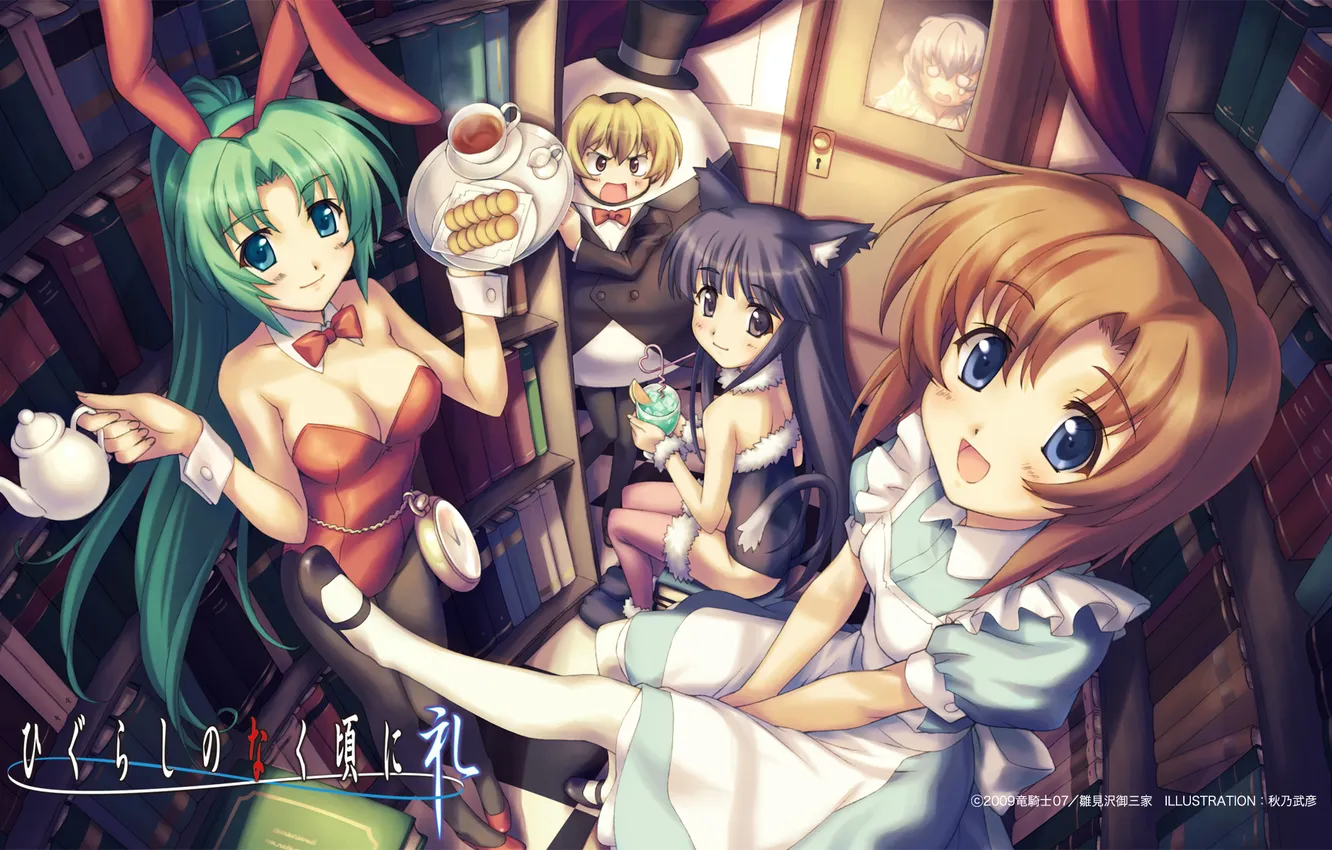 Photo wallpaper costume, book, Mion, cosplay, When the cicadas cry, Rick, Ren