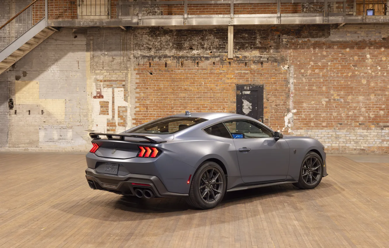 Photo wallpaper Mustang, Ford, Ford Mustang Dark Horse Matte Clear Film