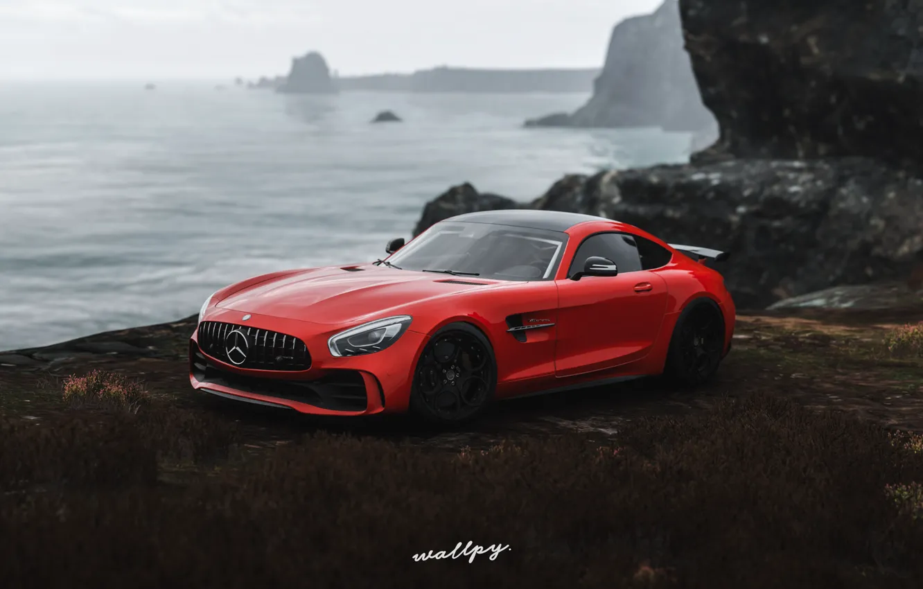 Photo wallpaper Mercedes-Benz, Microsoft, game, AMG, 2018, GT R, Forza Horizon 4, by Wallpy